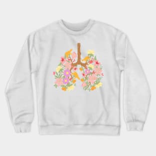 Flower Lungs - Blooming Lungs from Flowers - Keep Our Air Clean Crewneck Sweatshirt